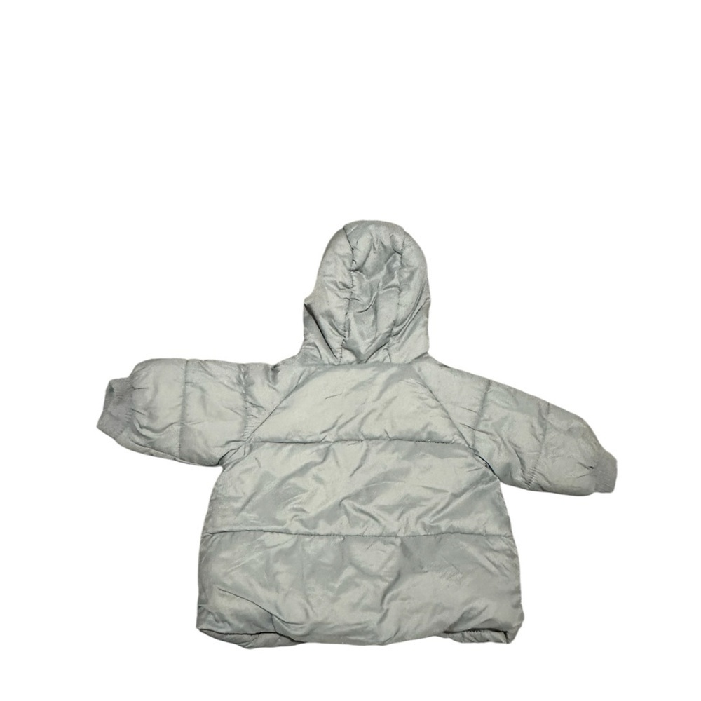 Zara Silver Puffer Jacket - Picture 3 of 5